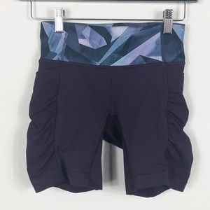 lululemon athletica Navy and Blue Women Shorts